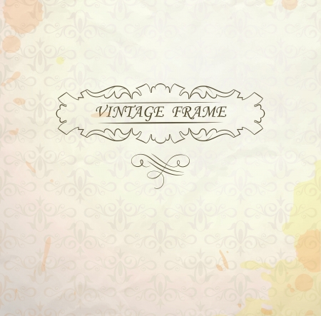 Light  background with vintage frame and place for your text  transparency usedのイラスト素材
