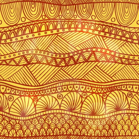 Hand drawing striped seamless in indian henna style   transparency and blend mode usedのイラスト素材