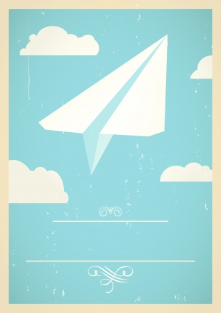 Paper plane conceptのイラスト素材
