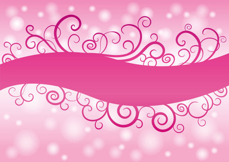 Happy Valentine's Day lettering Greeting Card on pinkのイラスト素材