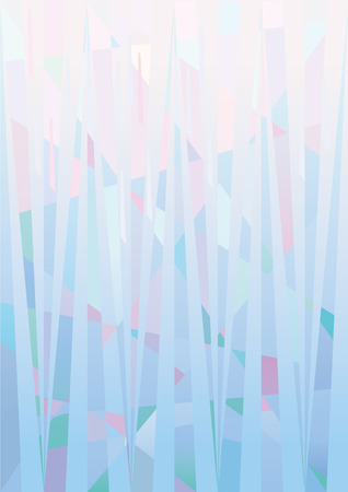 Composition with geometric shapes, color flow effect.のイラスト素材