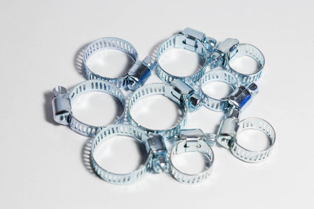 Clamp hose and plumbingの写真素材