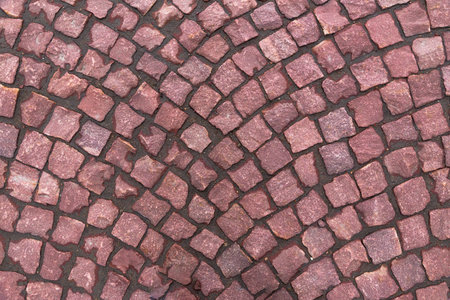 
old cobblestone brown squaresの写真素材