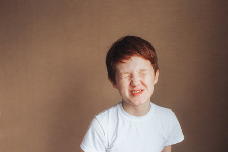 Smiling red-haired boyのeditorial素材