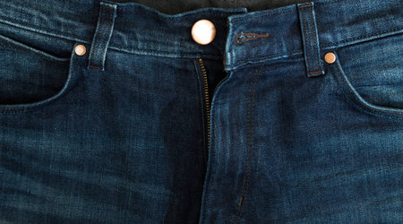 Jeans, denim fabric textureの写真素材