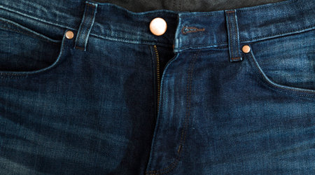 Jeans, denim fabric textureの写真素材