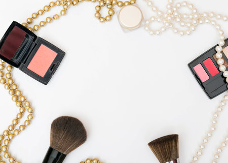 Makeup brushesの写真素材