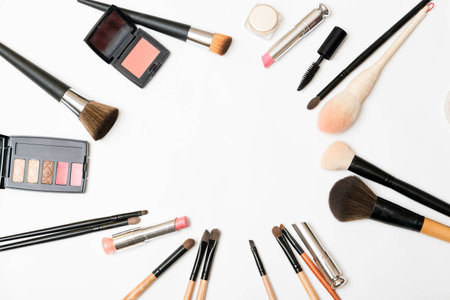 Makeup brushesの写真素材