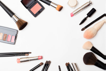 Makeup brushesの写真素材