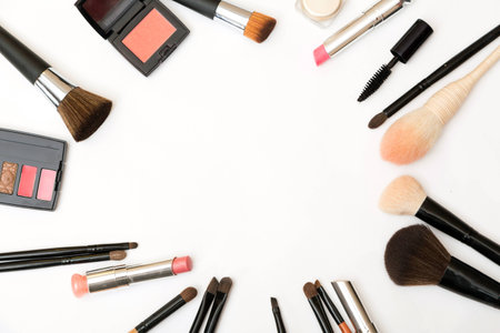 Makeup brushesの写真素材