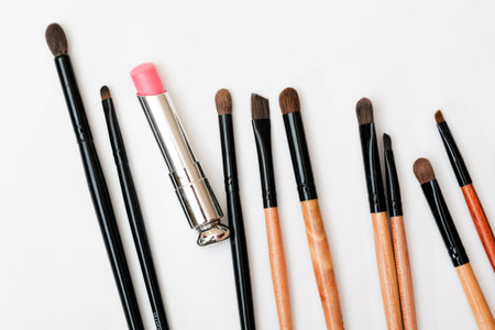 Makeup brushesの写真素材