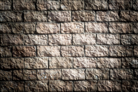 Stone wall background with vignettingの写真素材