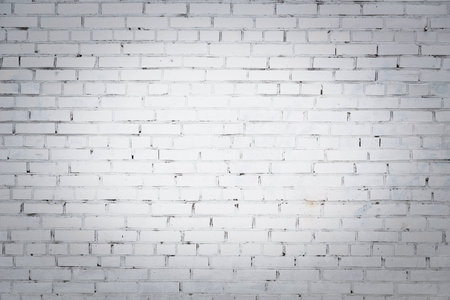 
Background of white brick wall with vignettingの写真素材