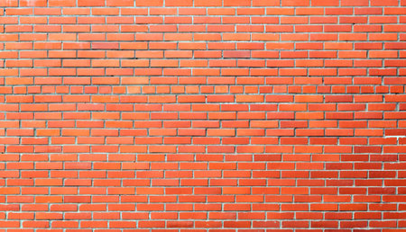 
The texture of the brick wall is brownの写真素材
