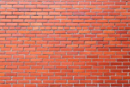 
The texture of the brick wall is brownの写真素材