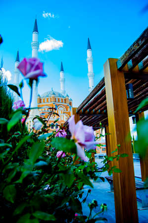 mosque muslim minaret islam ottoman worship turkeyのeditorial素材