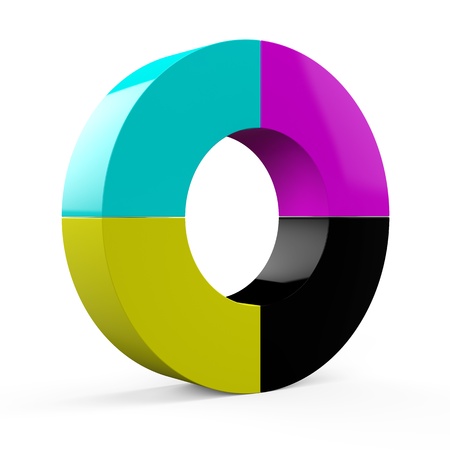 3d cmykの写真素材