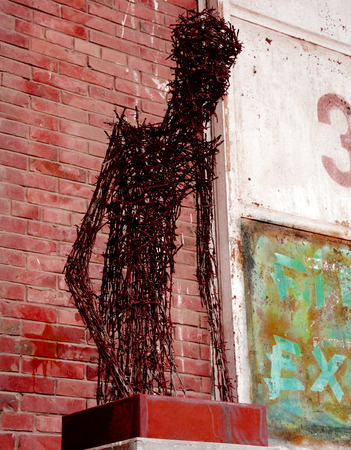 Human shape artworkのeditorial素材