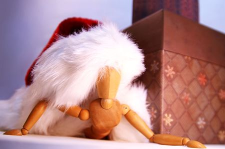Overwhelmed by Christmas.の写真素材