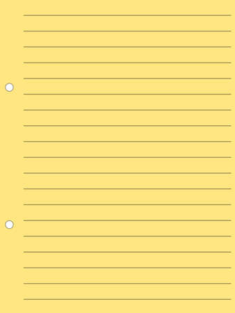 Simple yellow background in a notebook-like format, can be used for presentations, book covers, wallpapers, backgroundsのイラスト素材