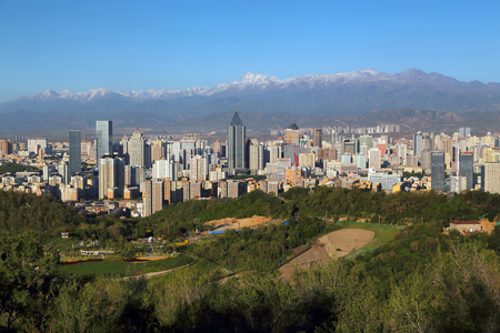 Urban scenery of Urumqi, Xinjiangのeditorial素材