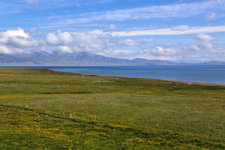 Xinjiang Sailimu Lakeのeditorial素材