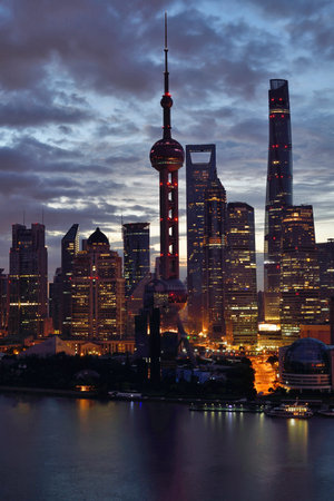 Shanghai Lujiazui City Architecture Scenery