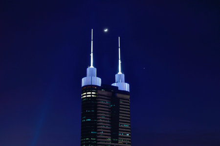 Shenzhen Luohu Diwang Building City Scenery Night Scenery