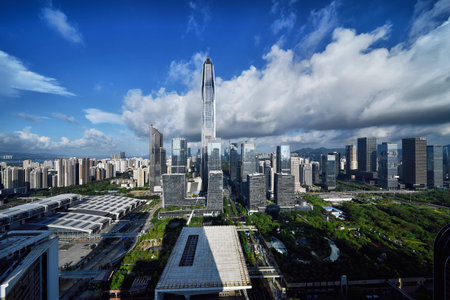 Shenzhen Futian Central District urban architecture scenery