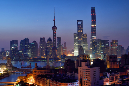 Shanghai Suzhou River Bund Lujiazui City  Sceneryのeditorial素材