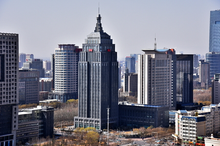 Yinchuan City Architecture Scenery, Ningxiaのeditorial素材