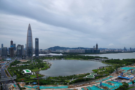 Shenzhen Bay Houhai Talent Park Cityscapeのeditorial素材