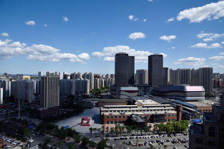 Harbin city architectural sceneryのeditorial素材