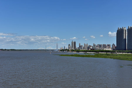 Harbin Songhua River Riverside City Architecture Scenery