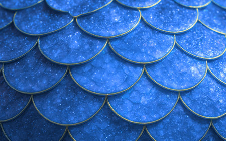 Abstract background. 3d rendering 3d illustration. Blue pattern.の素材