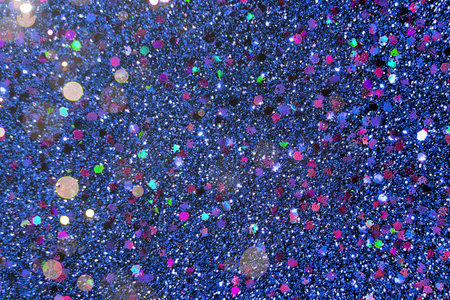 Abstract colorful background with bokeh defocused lights and stars.のeditorial素材