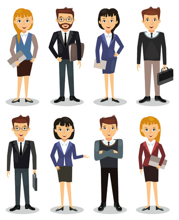 Business people, group of office workers vectorのイラスト素材