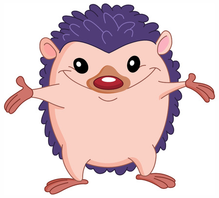 Cute hedgehogのイラスト素材