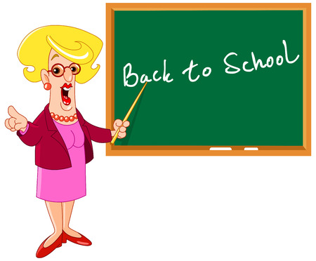 Cartoon teacherのイラスト素材