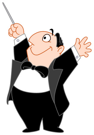 Cartoon conductorのイラスト素材