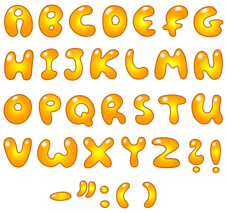 Golden lettersのイラスト素材