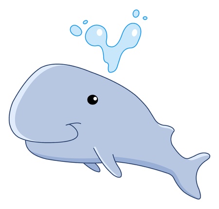 Baby whaleのイラスト素材