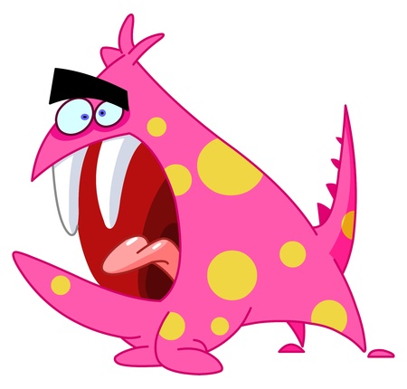 Screaming monsterのイラスト素材