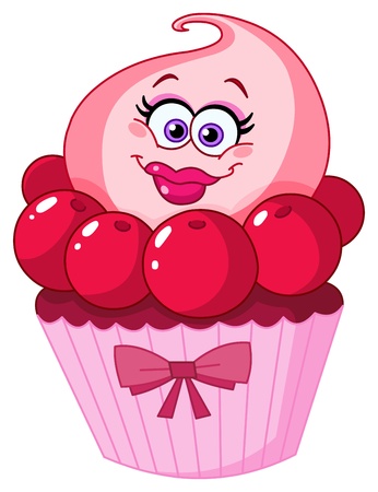 Cute cupcakeのイラスト素材