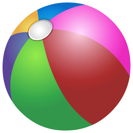 Vector colorful beach ballのイラスト素材