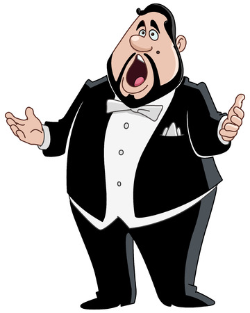 Male opera singerのイラスト素材