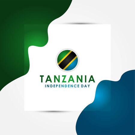 Tanzania Independence Day Vector Design Templateのイラスト素材