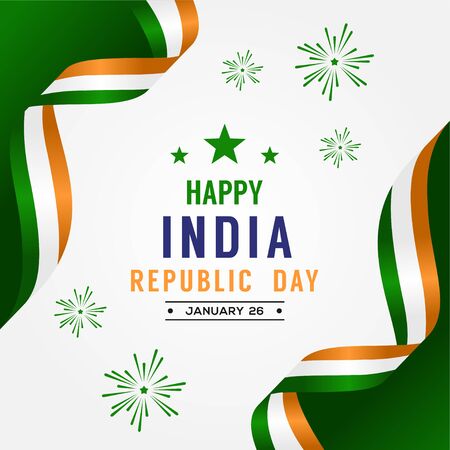 India Republic Day Vector Design Templateのイラスト素材