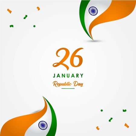 India Republic Day Vector Design Templateのイラスト素材