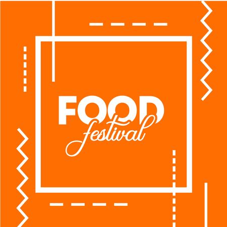 Food Festival Vector Design Templateのイラスト素材